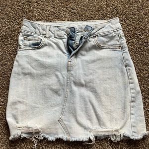 Target Jean skirt, light wash . Womens size 0